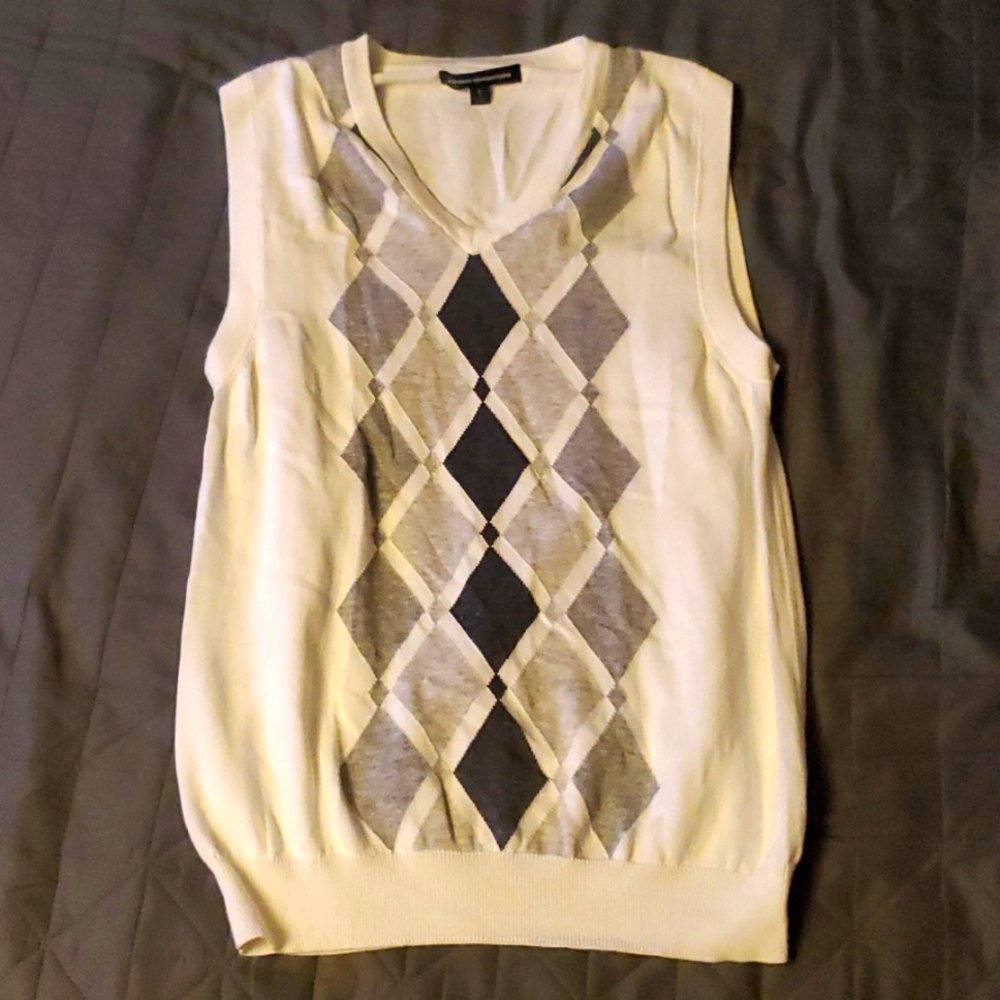 EXPRESS argyle pullover sweater vest (S)